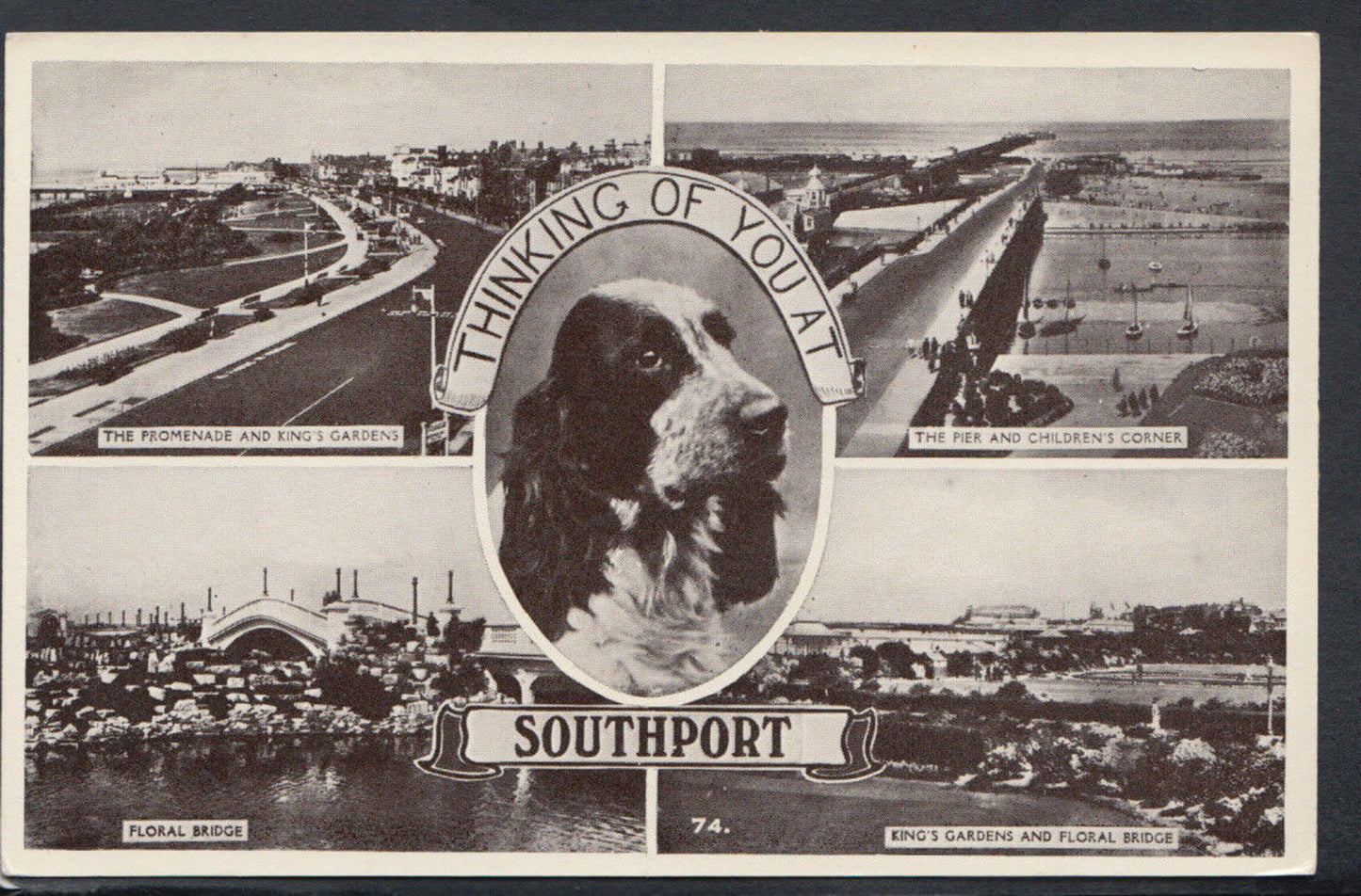 Lancashire Postcard - Thinking of You at Southport   RS11626