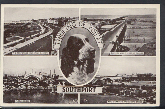 Lancashire Postcard - Thinking of You at Southport   RS11626
