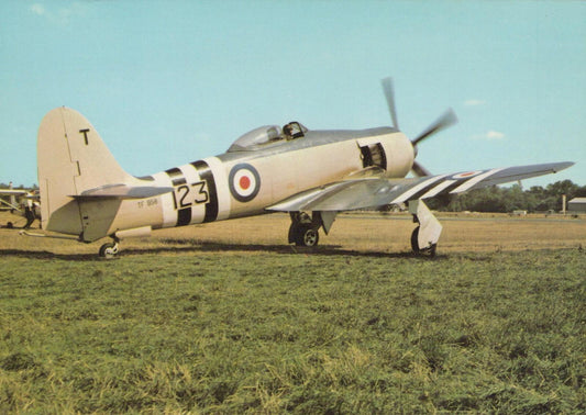 Military Aviation Postcard - Hawker Sea Fury FB 11 Aeroplane RR9823