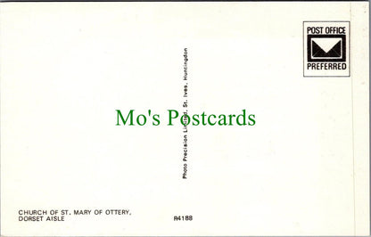 Devon Postcard - Church of St Mary of Ottery Dorset Aisle RS31997