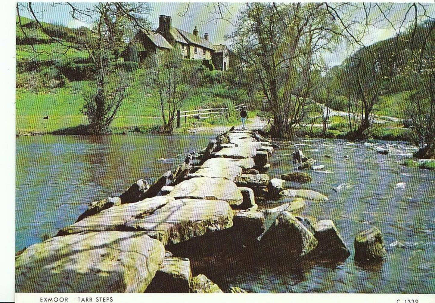 Somerset Postcard - Exmoor, Tarr Steps   AB333