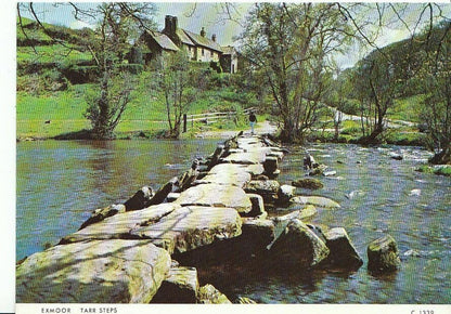Somerset Postcard - Exmoor, Tarr Steps   AB333