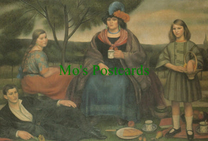 Art Postcard - Mark Gertler - Coster Family on Hampstead Heath  RS10154