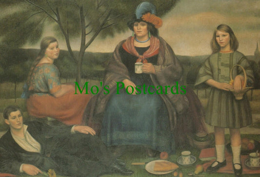 Art Postcard - Mark Gertler - Coster Family on Hampstead Heath  RS10154