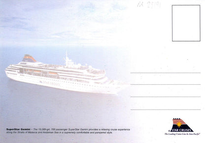 Japan Postcard Star Cruises Superstar Gemini Passenger Cruise Ship RR23172