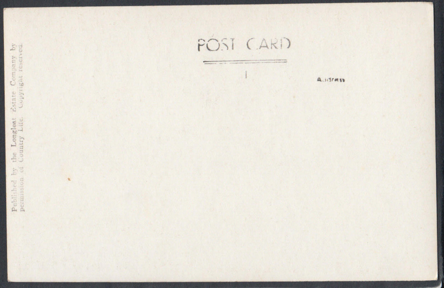 Wiltshire Postcard - Longleat House, The Great Hall  RS11988