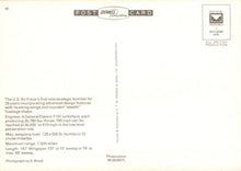 Load image into Gallery viewer, Military Aviation Postcard - Rockwell B-1B U.S.Air Force Bomber Aeroplane RR9765
