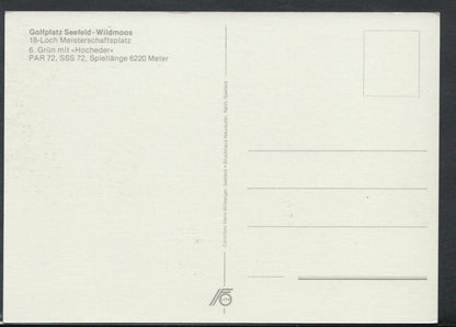 Sports Postcard - Golf - Golfplatz Seefeld - Wiidmoos   T1962