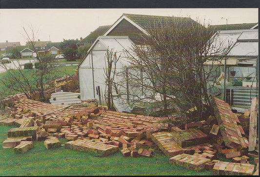 Sussex Postcard: Durrington Fleetwing Estate Storm Damage 1990's  A7904