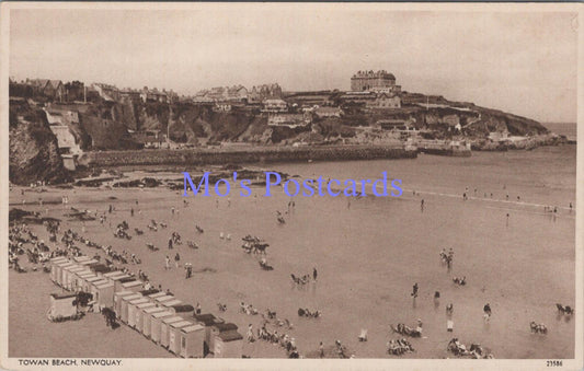 Cornwall Postcard - Newquay, Towan Beach  DC1813