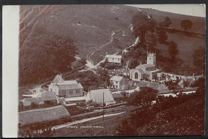 Dorset Postcard: Upwey Church & Well Weymouth Panoramic View 1900s RPPC P940
