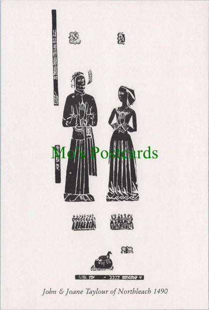 Gloucestershire Postcard - John & Joane Taylour of Northleach 1490 - RR14610