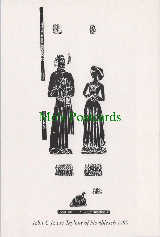 Gloucestershire Postcard - John & Joane Taylour of Northleach 1490 - RR14610