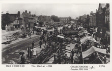 Load image into Gallery viewer, London Postcard - Havering, Old Romford, The Market c1908 - XT6

