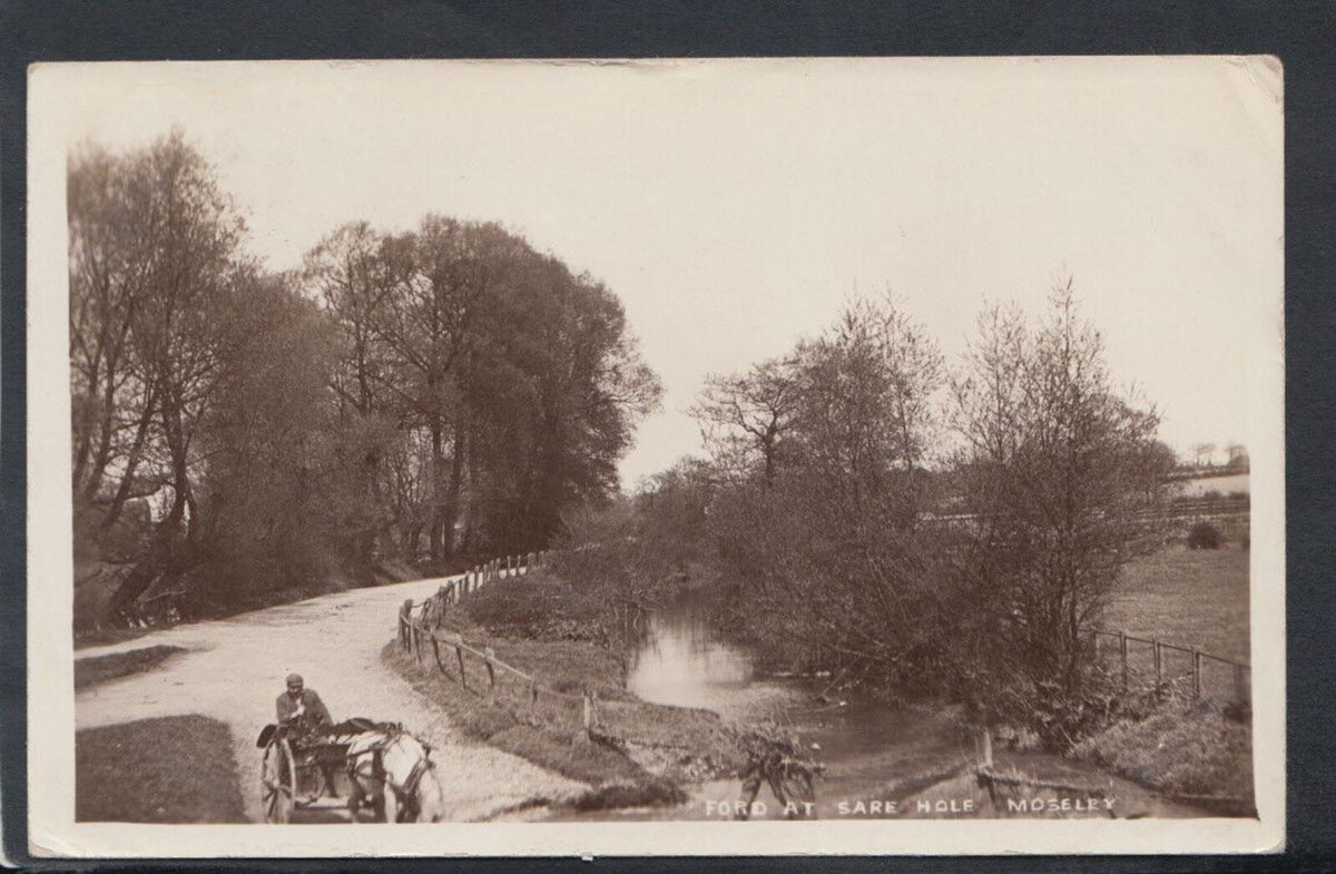Warwickshire Postcard: Ford At Sare Hole Moseley Birmingham 1912  T2650