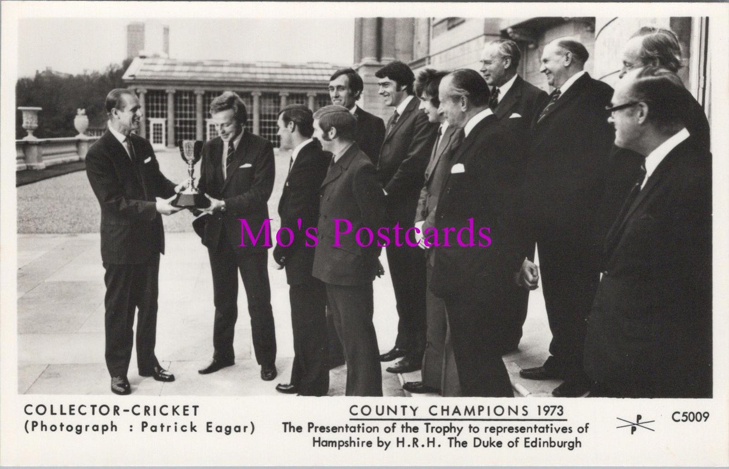 Sport Postcard - Cricket County Champions 1973, H.R.H. Duke of Edinburgh N544