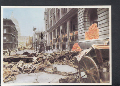 Postal History Postcard - King Edward Building During The London Blitz  T7570