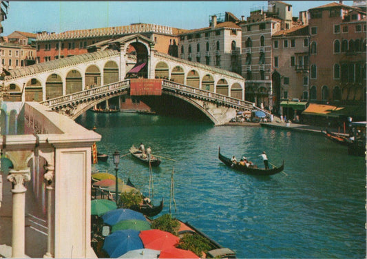Italy Postcard - Venezia / Venice - The Rialto Bridge RRR1462