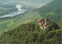 Load image into Gallery viewer, Switzerland Postcard - Stein Am Rhein, Flugaufnahme Burg Hohenklingen RR22158
