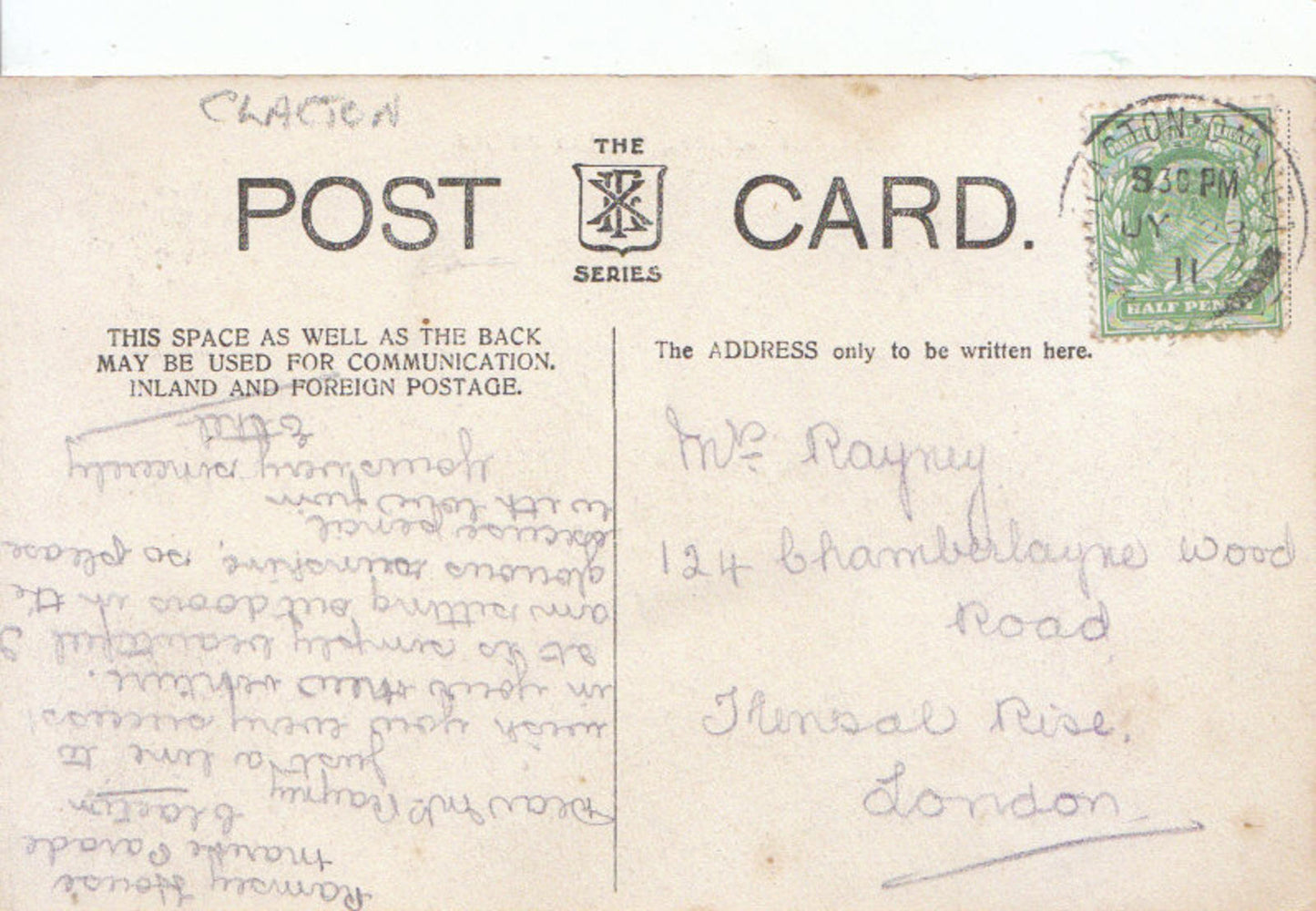 Essex Postcard - West Cliff Gardens, Clacton-On-Sea   3087A