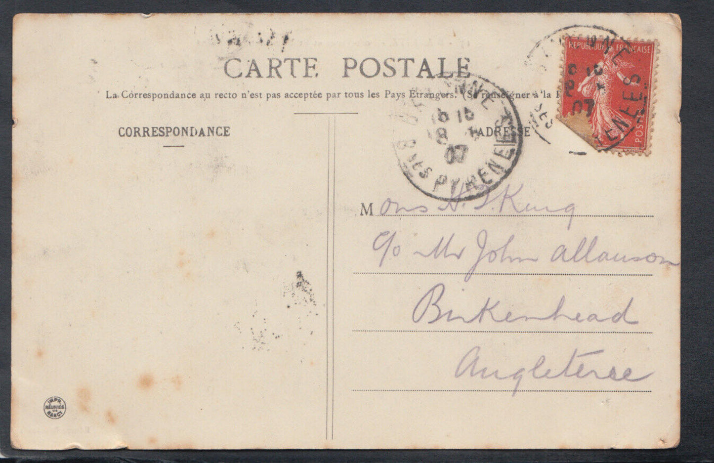 France Postcard - Biarritz - Port-Vieux Et Etablissement Des Bains T9920
