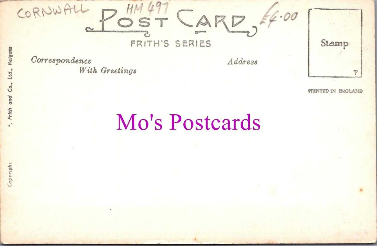 Cornwall Postcard - Helford Passage, The Ferry Boat Inn HM497