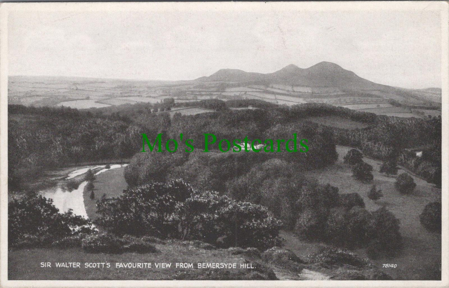 Scotland Postcard - Bemersyde Hill, Sir Walter Scott's Favourite View DC2594