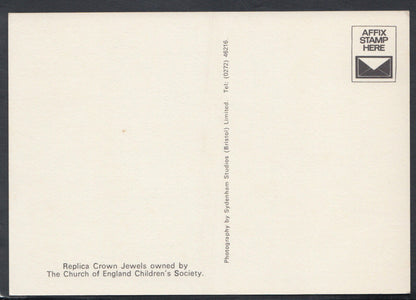 Royalty Postcard - Replica Crown Jewels Owned By Church of England  RR4788