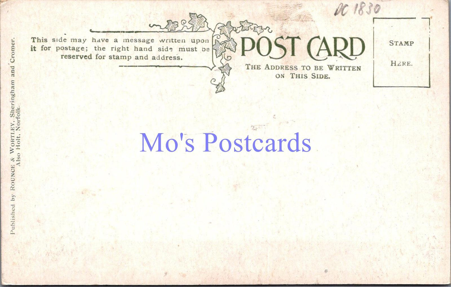 Norfolk Postcard? - View From Roman Encampment  DC1830