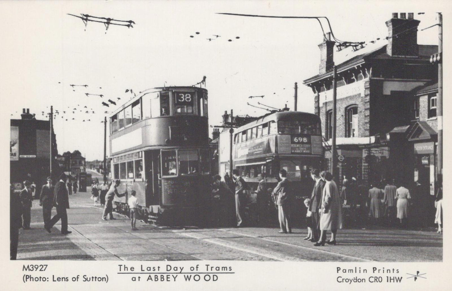 London Postcard - Greenwich, The Last Days of Trams at Abbey Wood - XT10