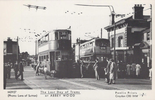London Postcard - Greenwich, The Last Days of Trams at Abbey Wood - XT10