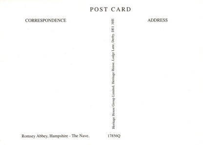 Hampshire Postcard - Romsey Abbey, The Nave    RRR515