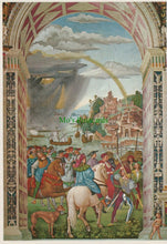 Load image into Gallery viewer, Art Postcard - Aeneas Piccolomini Setting Out For The Council at Basle RR10096
