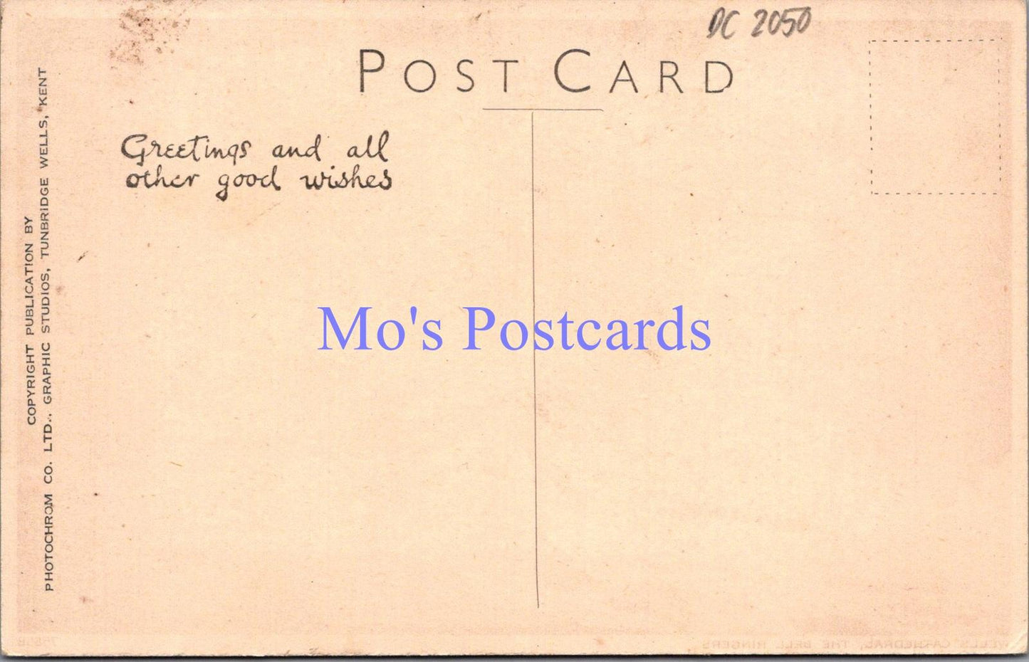 Somerset Postcard - Wells Cathedral, The Bell Ringers   DC2050