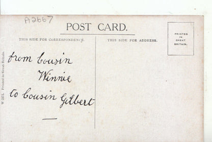Greetings Postcard - Child Holding Flowers - Love On Your Birthday  15766A
