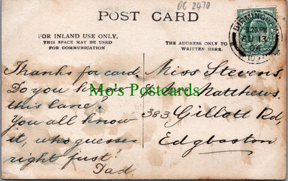 Warwickshire Postcard - Birmingham?, An Unidentified Lane  DC2470