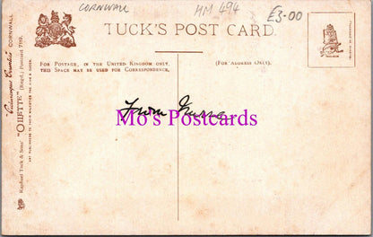Cornwall Postcard - Porthallow, The Beach Road. Artist Arthur.W.Bridgeman HM494