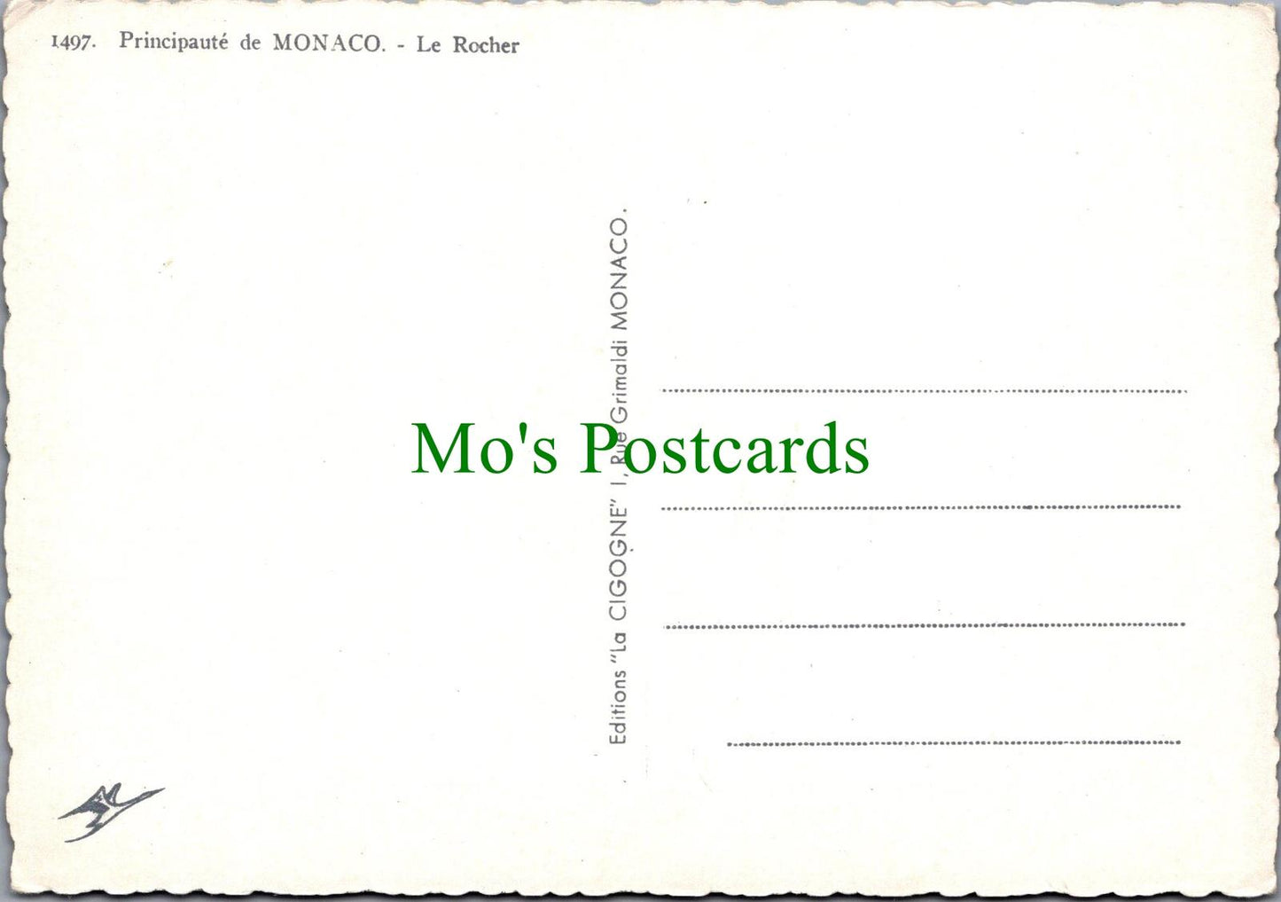 Monaco Postcard - Principality of Monaco, Le Rocher RRR1307