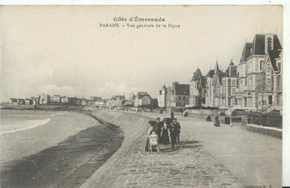France Postcard:Cote d'Emeraude Parame,Vue Generale de la Digue Promenade 11740A