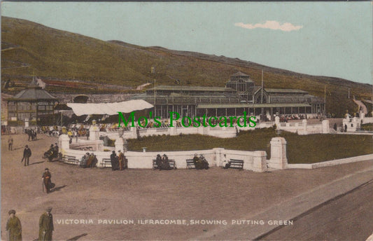Devon Postcard - Ilfracombe, Victoria Pavilion and Putting Green  DC2658
