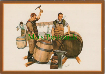 Country Crafts Postcard - Occupations - Barrelmaking  RRR1079
