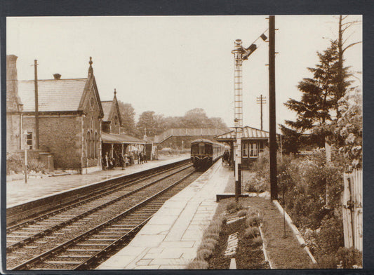 Caernarvonshire Postcard: Llanrwst Station on The Llandudno Junction RR23723