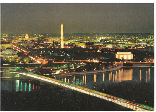 America Postcard - Across Potomac at Sunset SM374