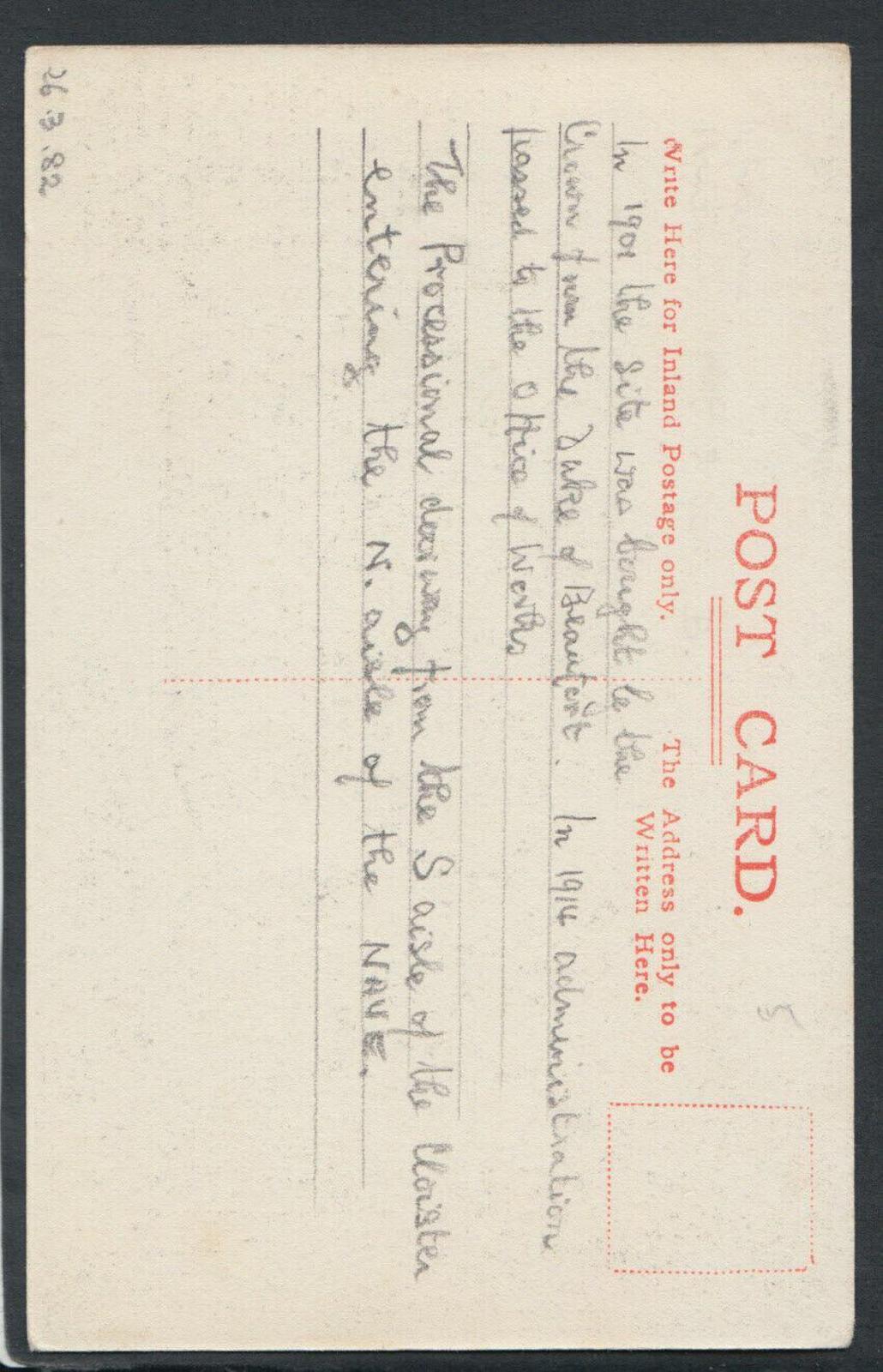 Wales Postcard - Tintern Abbey, Cloister Arch  RS15911