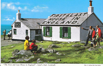 Cornwall Postcard: First And Last House In England Land's End 1970’s XX572