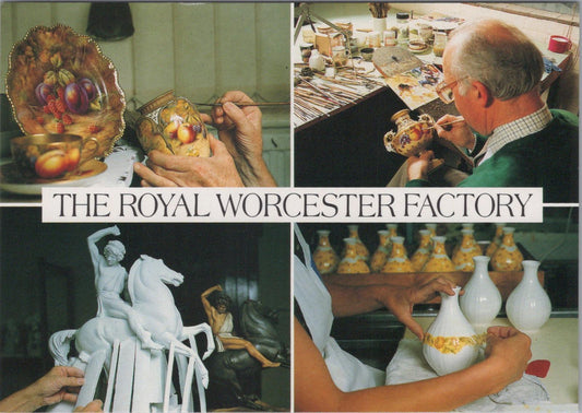 Worcestershire Postcard - The Royal Worcester Factory, Worcester   RR17559