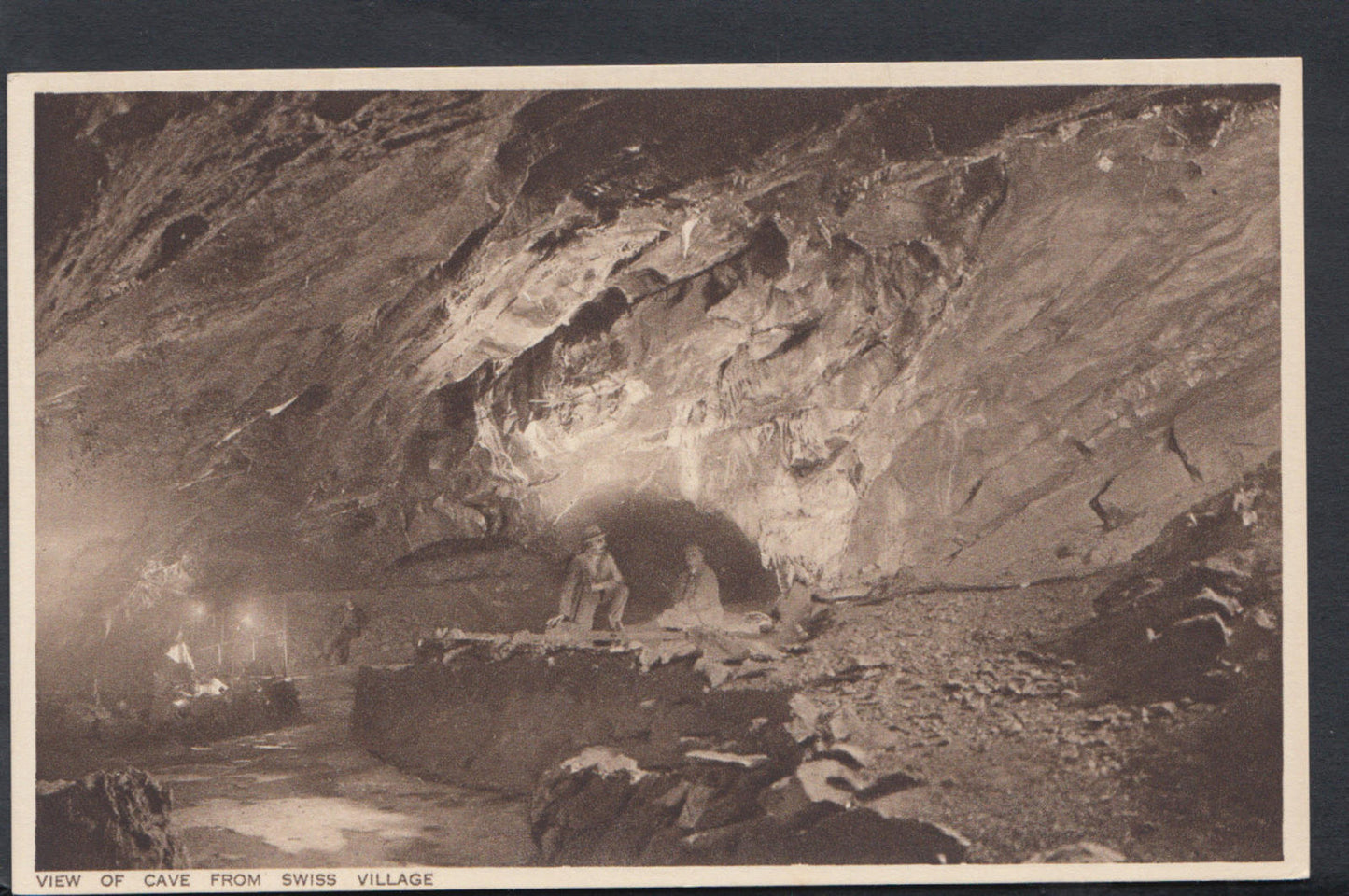 Somerset Postcard - View of Cave From Swiss Village, Cheddar  RS6770