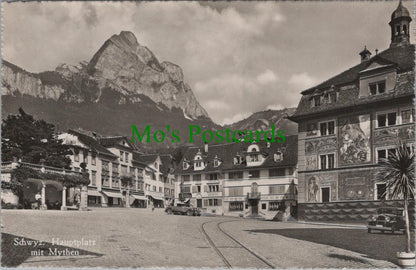 Switzerland Postcard - Schwyz, Hauptplatz Mit Mythen  RS32679