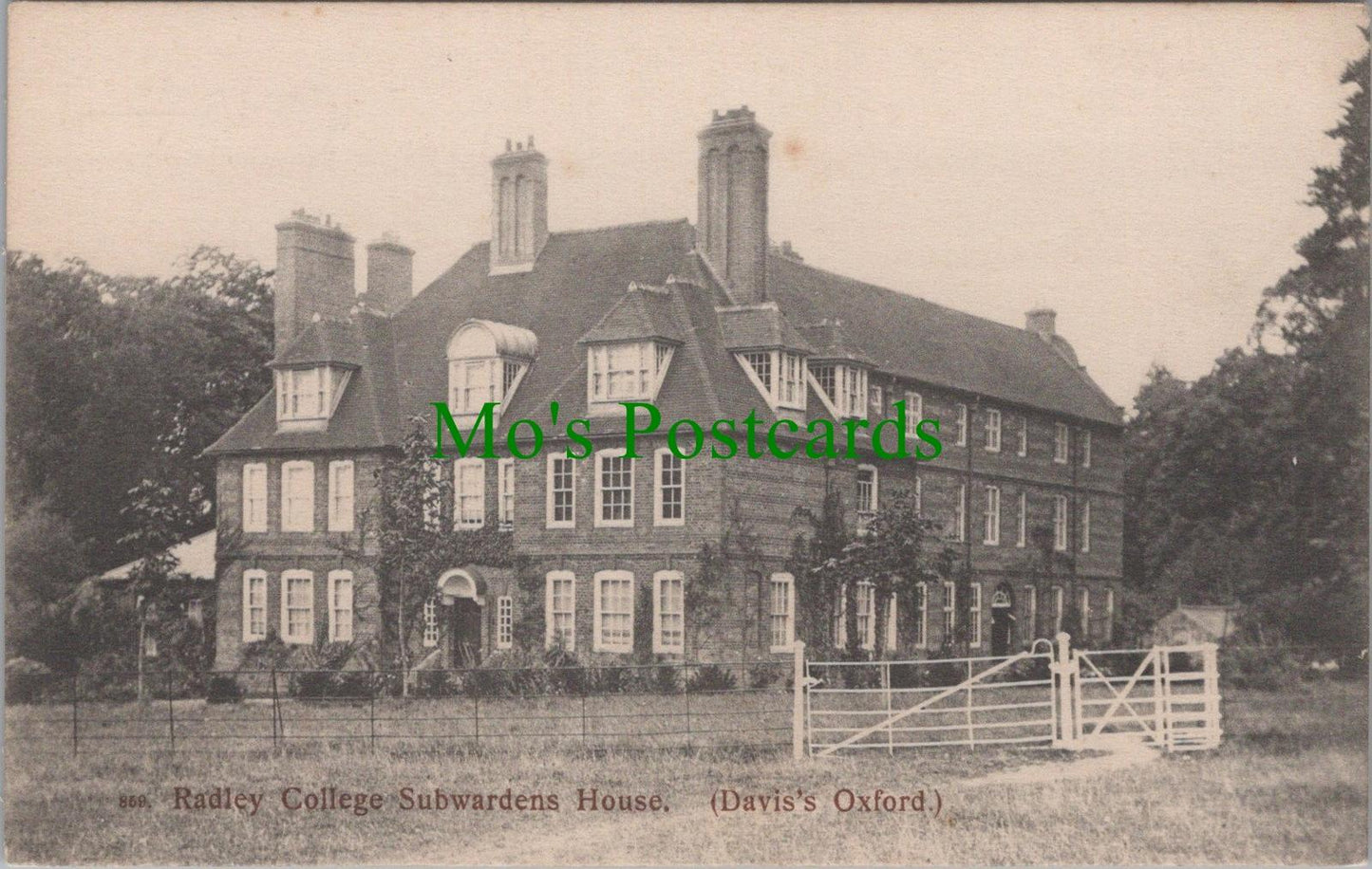 Oxfordshire Postcard - Sutton Courtenay, Radley College, Subwardens House DC2549