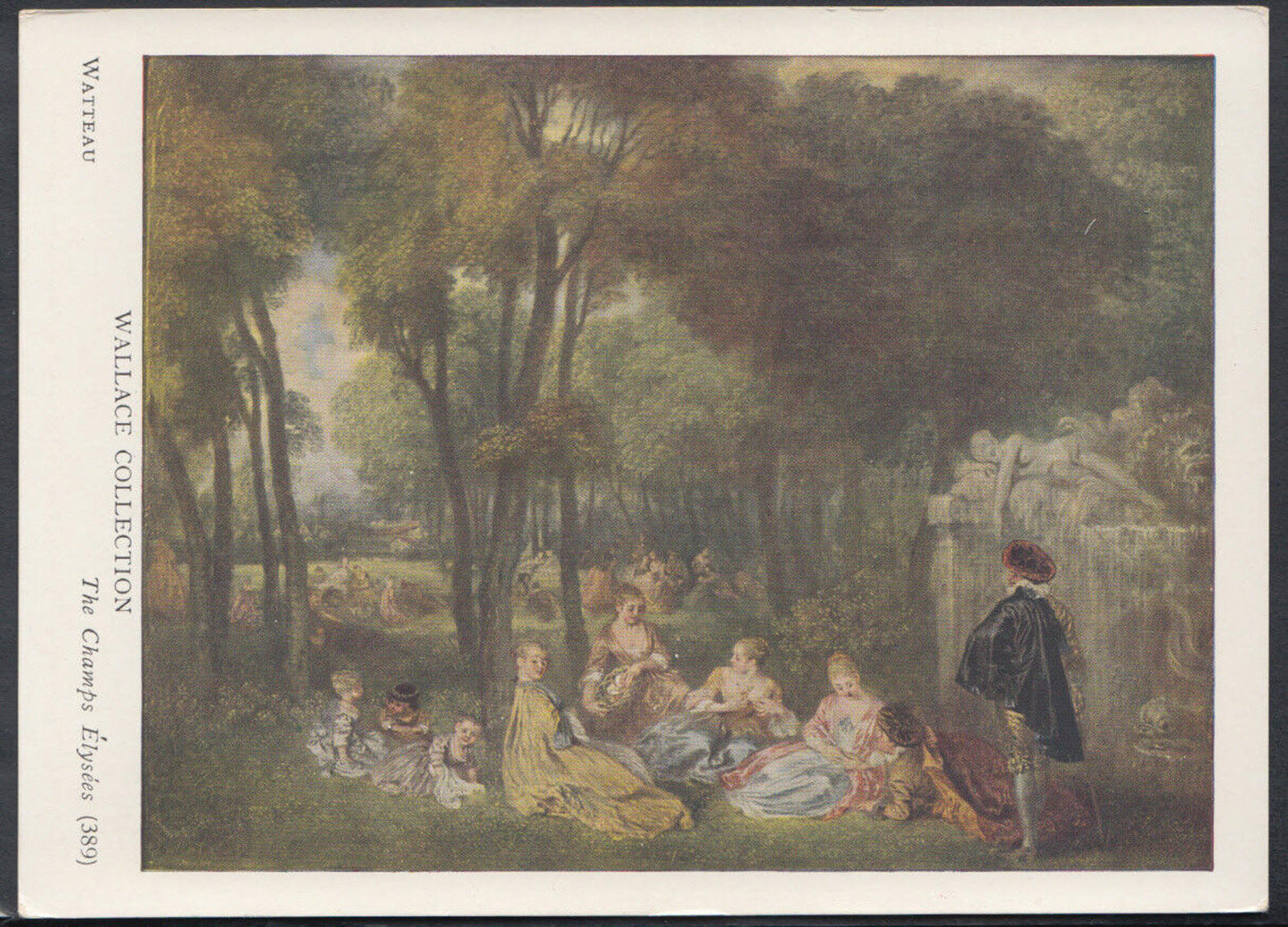 Artist Postcard - Wallace Collection - Watteau - The Champs Elysees   RR4831